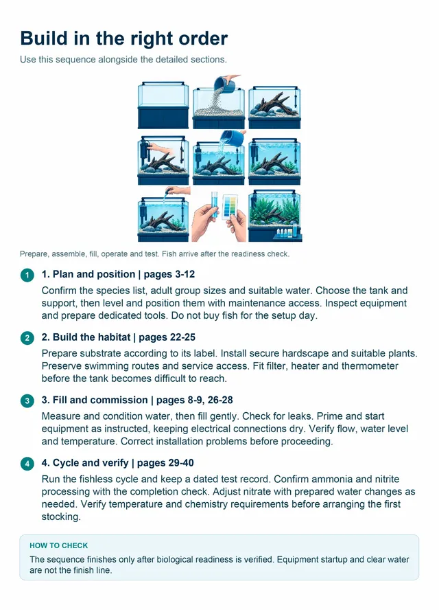 Guide page: Build in the right order