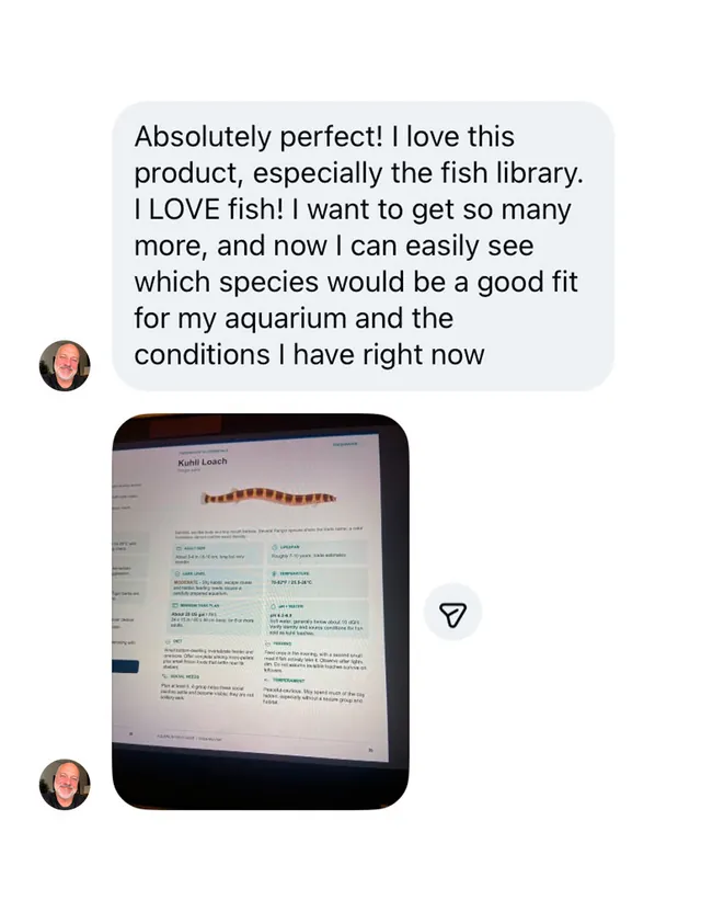 Customer message about Aquarium Made Simple